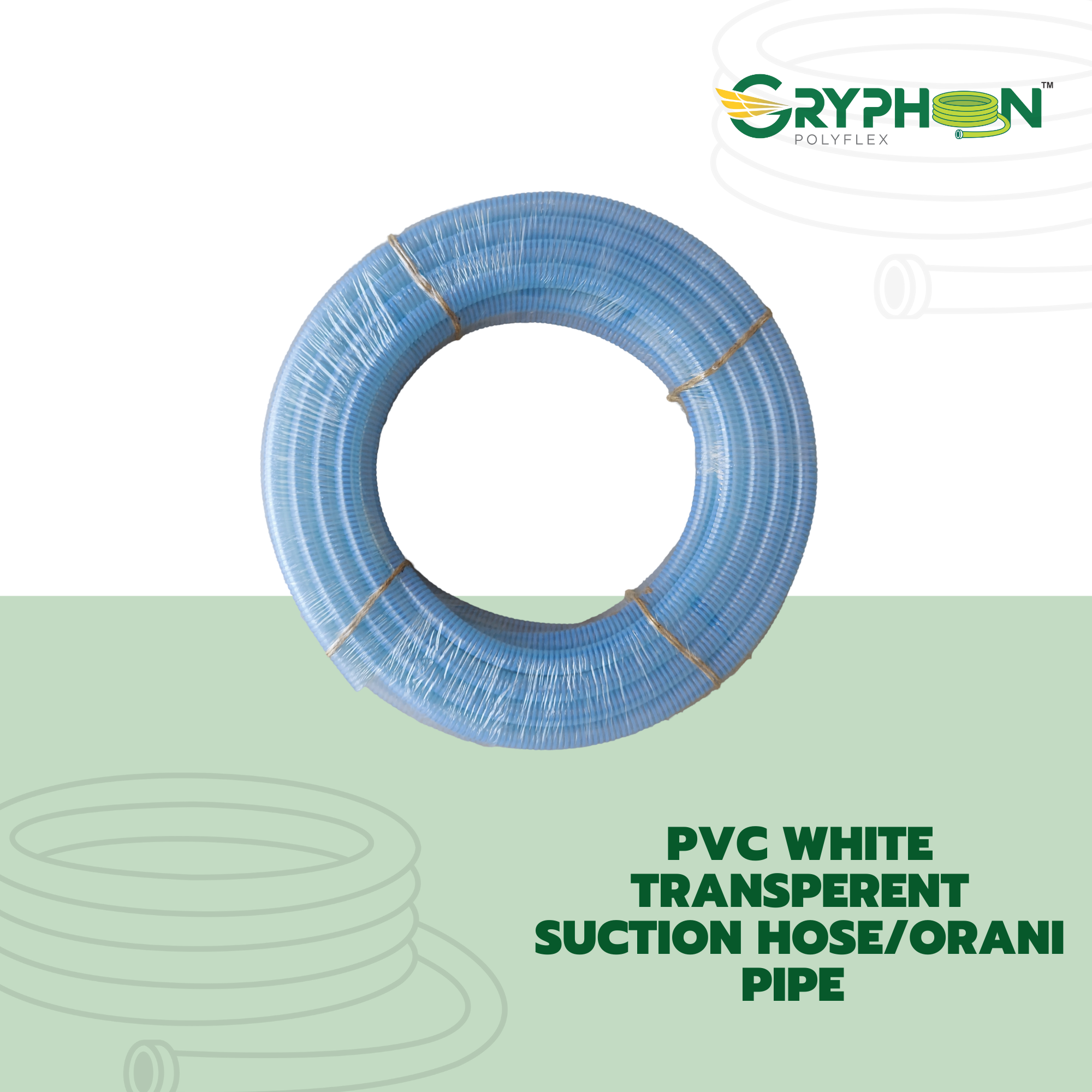 Flexible Pvc Transparent Orani Pipe.
